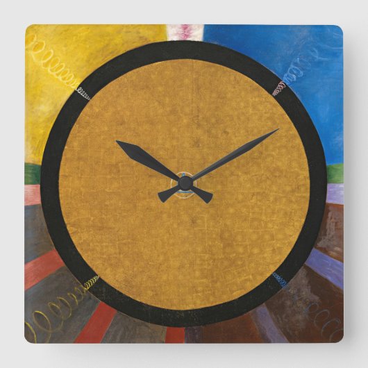 Horloge Carrée Retable, Groupe X, No 3 par Hilma af Klint (Recto)