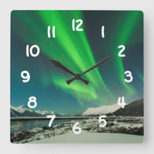 Horloge Carrée Retourner Arm Aurora
