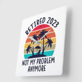 Horloge Carrée Retrait de l'horloge murale (Angle)