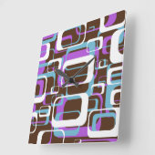 Horloge Carrée Rétro (Angle)