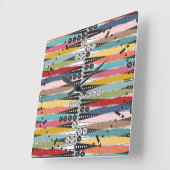 Horloge Carrée Retro âge atomique jacquet (Angle)