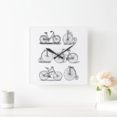 Horloge Carrée Retro bike clock (Maison)