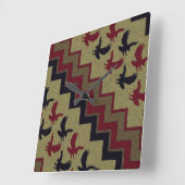 Horloge Carrée Rétro de Southwest (Angle)