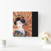 Horloge Carrée Rétro de Vintage (Maison)