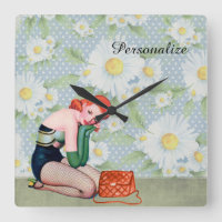 Rétro fille de Pin- de roux