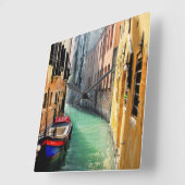 Horloge Carrée RÊVE DE L'Horloge Mur À VENISE (Angle)