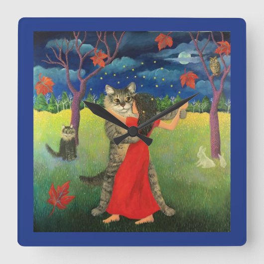 Horloge Carrée Rêver de Sweetums (Recto)