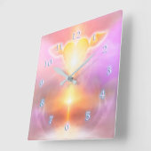 HORLOGE CARRÉE RÉVOLUTION CARDIAQUE (Angle)