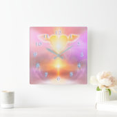 HORLOGE CARRÉE RÉVOLUTION CARDIAQUE (Maison)