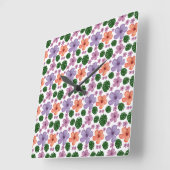 Horloge Carrée Rideau (Angle)