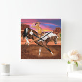 HORLOGE CARRÉE RIDE'M BRONCO (Maison)