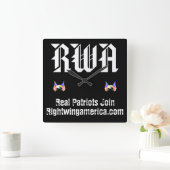 Horloge Carrée Rightwingamerica.com (Maison)