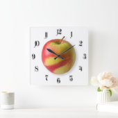 Horloge Carrée Ripe apple (Maison)