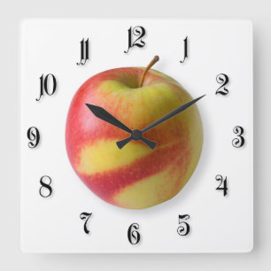 Horloge Carrée Ripe apple