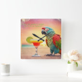 Horloge Carrée Rire fou - (Maison)