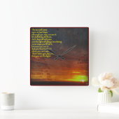 Horloge Carrée Rise and Shine Clock (Maison)