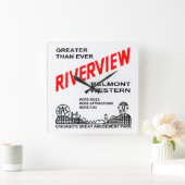 Horloge Carrée Riverview Amusement Park, Chicago, IL 1904-1967 (Maison)