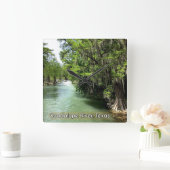 Horloge Carrée Rivière Guadalupe en Gruene, Texas  (Maison)