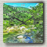 Horloge Carrée Rivière Vallarta Sud 0366<br><div class="desc">Peinture Collection "Vallarta River South 0366" Customisez votre horloge murale pour créer une pièce fonctionnelle de décoration murale familiale pour correspondre parfaitement à votre décor maison, ou donnez-le comme un cadeau personnalisé. Personnalisez la page produit ou cliquez sur le bouton "Personnaliser" pour obtenir plus d'options de conception. Conçu à partir...</div>