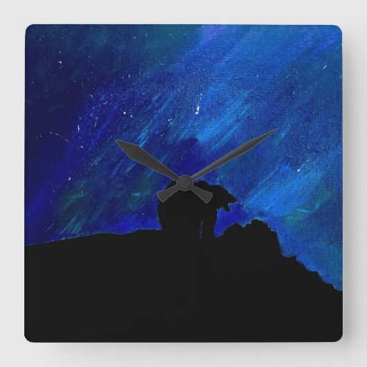 Horloge Carrée Roar! (Recto)