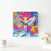 Horloge Carrée Robot Angélique (Maison)