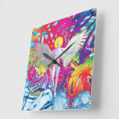 Horloge Carrée Robot Angélique (Angle)