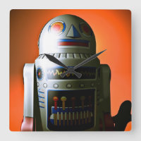 Robot de jouet recadré rétro 02