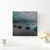 Horloge Carrée Rochers (Maison)