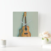 Horloge Carrée Rock guitariste (Maison)