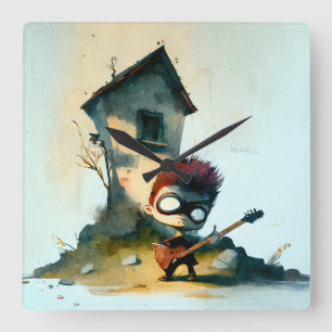 Horloge Carrée Rocking