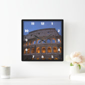 Horloge Carrée Roman Colosseum at Night (Maison)