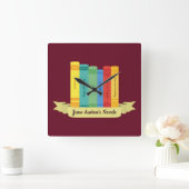 Horloge Carrée Roman de Jane Austen III (Maison)