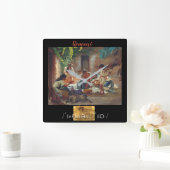 Horloge Carrée "Romani " (Maison)