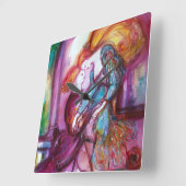 Horloge Carrée ROMEO ET JULIET Romantique Saint Valentin (Angle)