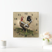 Horloge Carrée Rooster (Maison)