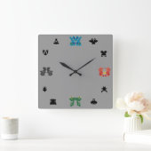 Horloge Carrée Rorschach Wall-Clock (Maison)
