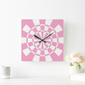 Horloge Carrée Rose (Maison)