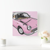 Horloge Carrée Rose de Nissan Figaro (Maison)