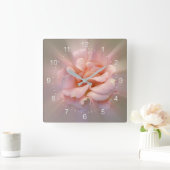 Horloge Carrée Rose doré (Maison)