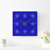 Horloge Carrée Rose Ocean Blue Compass (Maison)
