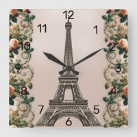 Roses Vignes Roses Paris Tour Eiffel Shabby Chic