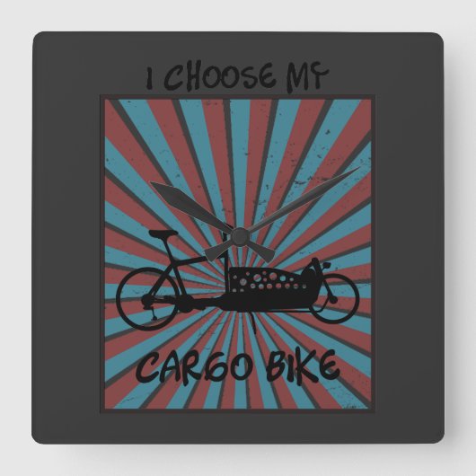 Horloge Carrée Roue de charge dans l'oeil avec des rayons et prov (Recto)