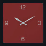 Horloge Carrée Rouge sang 6F100F Couleur avec option Ajouter un n<br><div class="desc">Une image PNG pleine échelle basée sur le code HEX (triplet hexadécimal à six chiffres) montré. Utilisez ce code pour mélanger, mettre en correspondance et customiser tout autre élément pour l'accompagner ou pour l'ajouter à d'autres collections. Les codes hexadécimaux peuvent être utilisés pour customiser la plupart des couleurs de texte...</div>