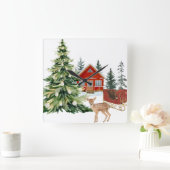 Horloge Carrée Round Wall Clock (Maison)