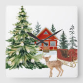 Horloge Carrée Round Wall Clock (Recto)