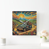 Horloge Carrée Route de l'art populaire (Maison)