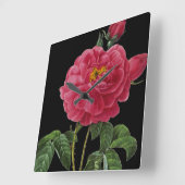 Horloge Carrée Roza Gallica (Angle)