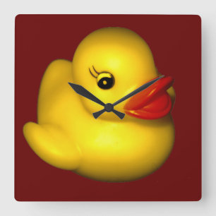 Horloge Carrée Rubber Ducky