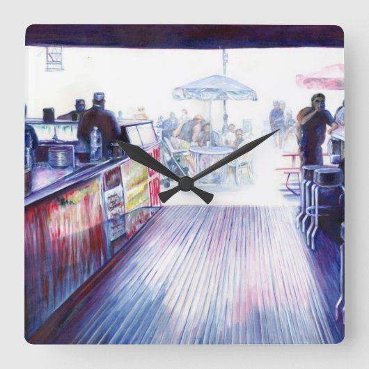 Horloge Carrée Ruby's, Coney Island, New York (Recto)