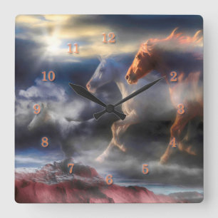 Horloge Carrée RUN TILL TOMORROW Square Wall